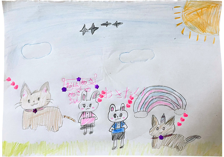 おき君とめざめちゃんのペット