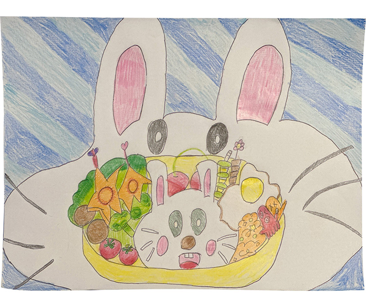 おきたくんへ　カラフル弁当食べてね！