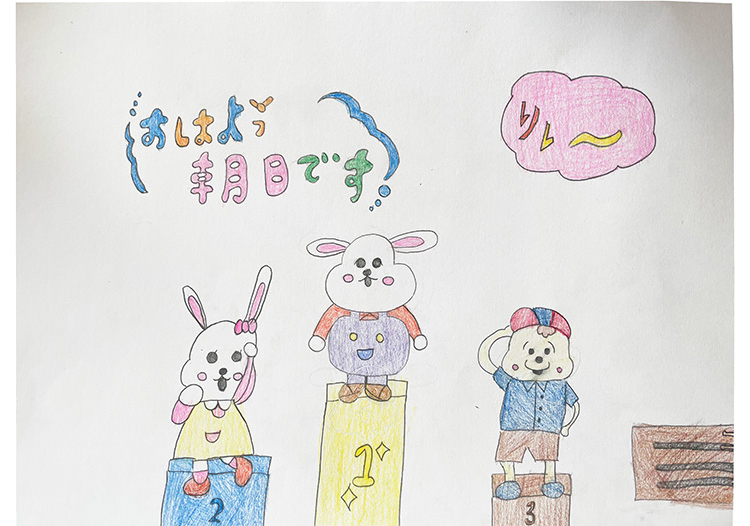 リレーで1.2.3位ー！