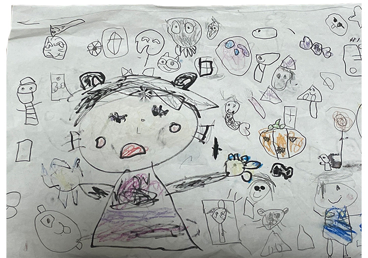 めざめちゃんとハロウィンのお友だち