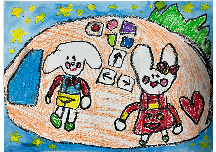 にんじんロケットに乗って宇宙に行こう！